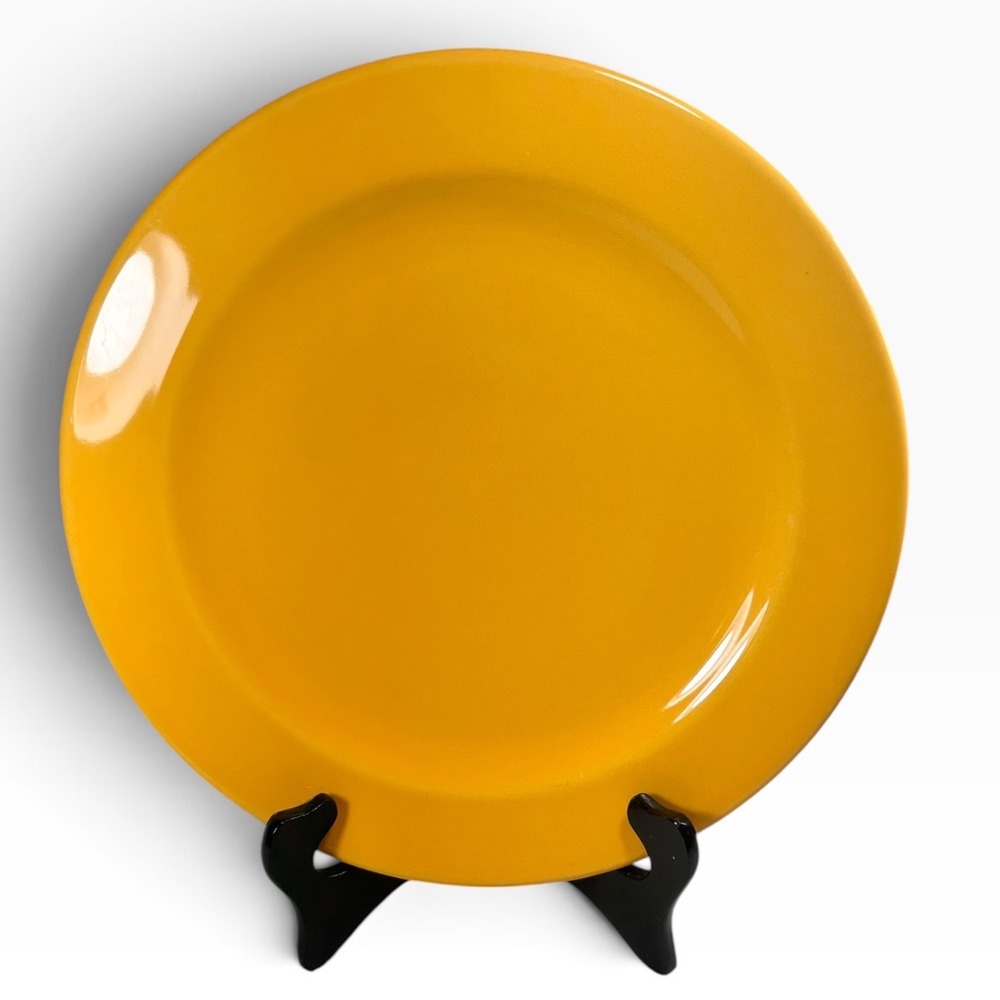 Waechtersbach Germany Yellow Dinner Plate 10.75 Inch Made in Spain Solid Color